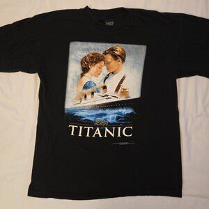Titanic Movie Graphic T-Shirt - Size Large - Black